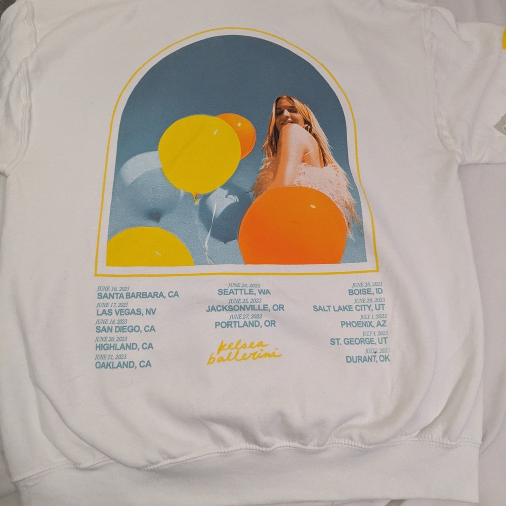 Kelsea Ballerini Heartfirst 2023 White Concert Merch Hoodie Large